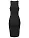 MBE Women's Simple Classic High Neck Body Con Midi Dress
