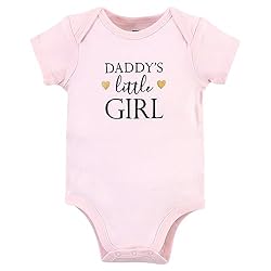 Hudson Baby Unisex Baby Cotton Bodysuits, Girl