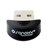 SANOXY BT-V2-2 Bluetooth Wireless USB Adapter Windows 98, 98SE, ME, 2000, XP, Vista, Windows 7 - Black