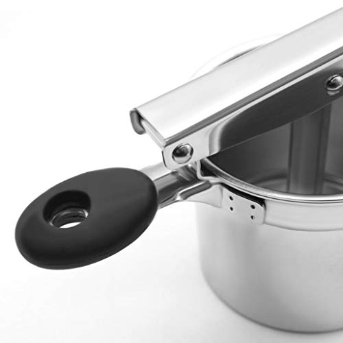image for Kidirt Silicone Handle Potato Mud Press Machine, Stainless Steel Fruit