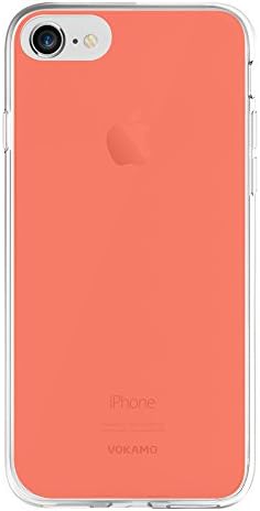iPhone 7 Case,VOKAMO Sdouble Business Series Hard Back Soft TPU Sides Protective Case With DustProof & Scratch-Resistant for iPhone 7 iPhone 8 [4.7inch]-Orange
