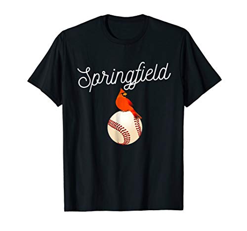 Sport City TeesSpringfield Red Cardinal Tshirt For Baseball Lovers T-ShirtOEKO-TEX STANDARD 100