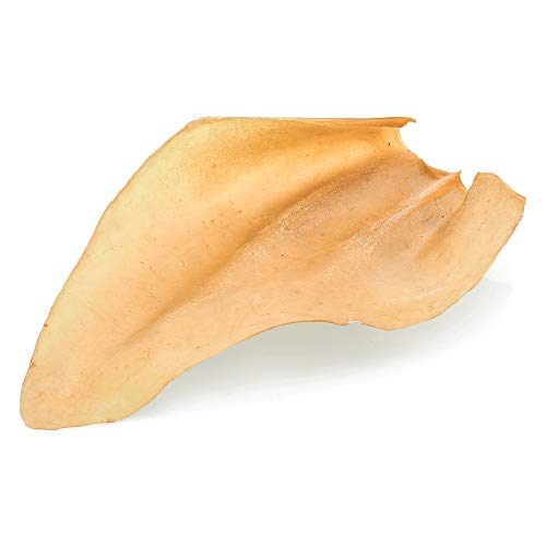 Barkworthies All Natural Whole Cow Ears for Dogs (12 Pack