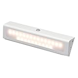 Auto On/Off Motion Sensor LED Night Light, Rechargeable Wireless Under Cabinet/Stairs Light, USB Charger, for Wardrobe/Bookshelf/Bedroom/Camp/Car Trunk/Drawer/Attics/Hallway/Emergency Lighting