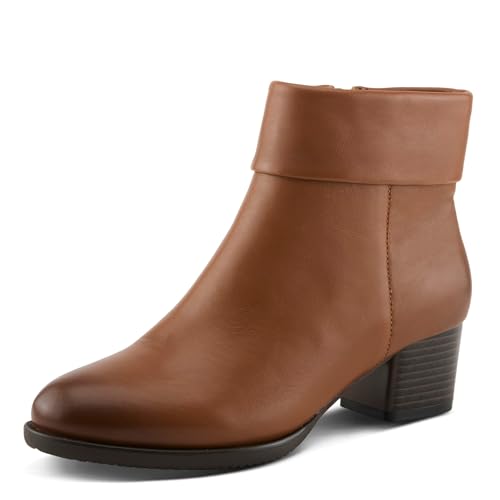 Spring Step TALPA Modern Leather Booties | Sleek & Sophisticated CAMEL EU 40 / US 9 at Amazon