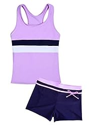Uhnice Girls Swimsuit Two Piece Tankini Swimwear