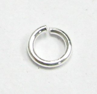 100 pcs 3mm Sterling Silver Open Jump Rings Bead 24ga (gauge)/Findings/Bright