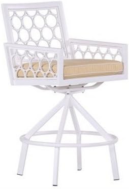 Parkview Cast Armless Bar Stool, CANVAS CORK-Sparkle Gray Frame