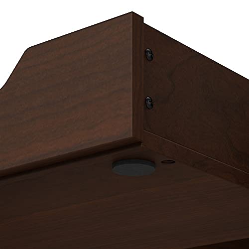 Bush Furniture Key West Desktop Organizer with Drawers in Bing Cherry
