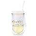 Mommy's Sippy Cup - On-The-Go Double-Wall Acrylic Wine Tumbler with Lid and Straw