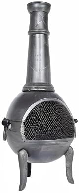 La Hacienda Monterrey Chimenea Log Burner Fire Pit Garden Patio Steel Cast Iron view 4
