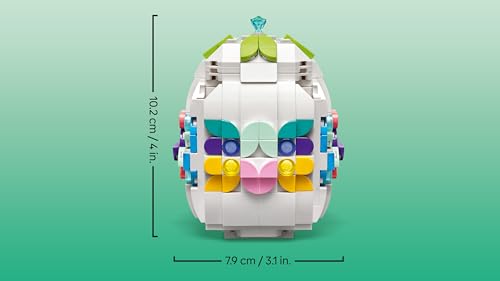 LEGO Verziertes Osterei - Mit bunten Elementen, goldenem Herz & Edelstein - Kreative Kinderzimmer Deko - DIY Set zum Bauen und Sammeln - Ostergeschenke für Mädchen & Jungen ab 9 Jahren - 40816 10