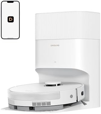 dreame D20 Plus Robot Vacuum and Mop, Detangling DuoBrush for Pet Hair | 13,000Pa Suction, Self-Emptying with 5L Dust Bag, LDS Mapping, App & Voice Control, Ideal for Hard Floors & Carpets
