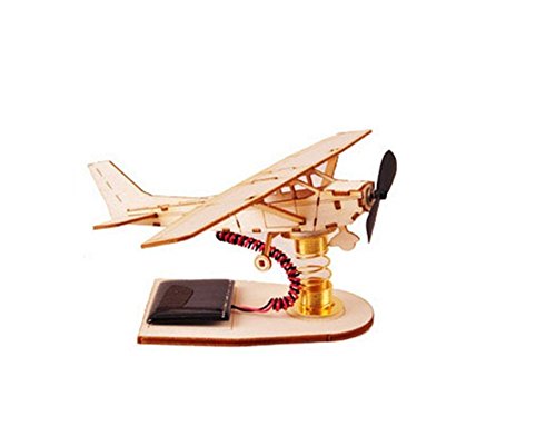 YOUNGMODELER DESKTOP Wooden Assembly Model Kits. (Solar Light Airplane)