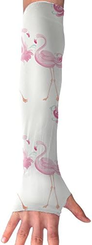 Watercolor Pink Flamingos Arm Sleeve UV Sun Protection Sport Jogging