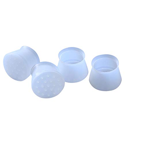 Euone ♛ Feet Cover, 4pc Table Chair Leg Silicone Cap Pad Furniture Table Feet Cover Floor Protector - Thumbnail 3
