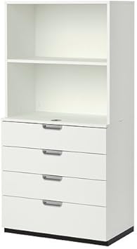 Amazon Com Ikea Storage Combination With Drawers White 31 1 2x63