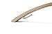Wooden Suit/Coat hanger super stylish high-end walnut hanger with sturdy double screwed chrome hook and skirt/dress hooks underneath-Natural finishing-5pack