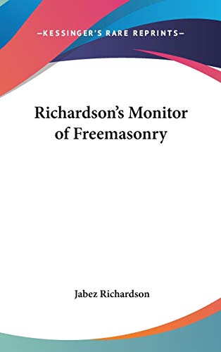 Richardson's Monitor of Freemasonry Richardson's Monitor of Freemasonry