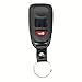 4 Buttons Car Remote Key Shell Case Key Fob Cover for Hyundai Sonata Accent