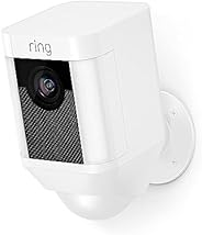 Ring Spotlight Cam Battery HD Security Camera with Built Two-Way Talk and a Siren Alarm, Works with Alexa - Wh