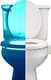 RainBowl Motion Sensor Toilet Night Light - Funny & Unique Birthday Gift Idea for Dad, Mom, Him, Her, Men, Women & Kids - Cool New Fun Gadget, Best Gag Valentine's Day Present