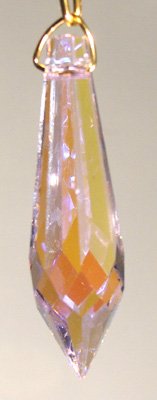 Swarovski 40mm Rosaline Aurora Borealis Crystal Spear Prism