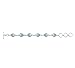 Natural Moonstone 925 Silver Plated Oval Gemstones Handmade Link Bracelet for Women - June Birthstone Bohemian Vintage Style Adjustable Bracelet - Anniversary Jewelry Gifts for Her