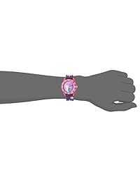 Disney La "congelado plástico reloj de cuarzo chica, color: púrpura (Modelo: w002982)