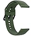 Fit for Samsung Galaxy Watch Active 2 Watch Bands, 20mm Silicone Quick Release Replacement Band Straps Wristbands Fit for Garmin Vivoactive 3 Music Women Men (Army Green, Small)