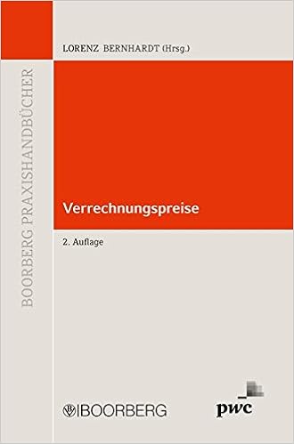 Verrechnungspreise Boorberg Praxishandbücher Lorenz - 