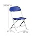 Flash Furniture Kids Blue Plastic Folding Chair