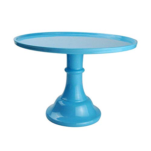 Round Cake Stand 11" Cake Display Rotating Stand Dessert Cupcake Revolving Turntable Display Tray for Graduation,Wedding,Birthday,Party,Anniversary,Ceremony (1Pack, Baby Blue) - Thumbnail 2