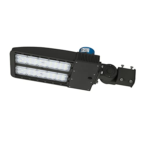 Sokply 150W LED Parking Lot Light with Photocell Slip Fitter, 21000Lm