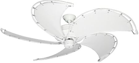 Raindance Nautical Ceiling Fan In Pure White With 52 Spring Frame