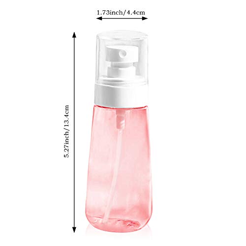 Fine Mist Spray Bottle 3.4oz/ 100ml Empty Cosmetic Refillable Travel Containers Plastic Hair Spray Bottle Sprayer for Perfume Skincare Makeup Lotion 3 Pack