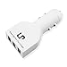 USB Car Charger 3-Port In Car Charger With CI Power Technology (Smart Charging)LP® 36W 7.2A Rapid for Iphone6, Iphone6 Plus Iphone6s Iphone6s Plus, Iphone5, Ipad Air, Samsung Galaxy Note4 and External Battery Charger and Many other USB-Powered Mobile Devices - White