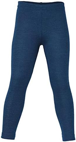 Kids Thermal Underwear: Leggings Pants Base Layer, Organic Merino Wool and Silk