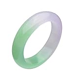 Parma77 Lavender Green Jade Gems Bracelet Bangle Size 58mm-62mm with Gift Box Packing