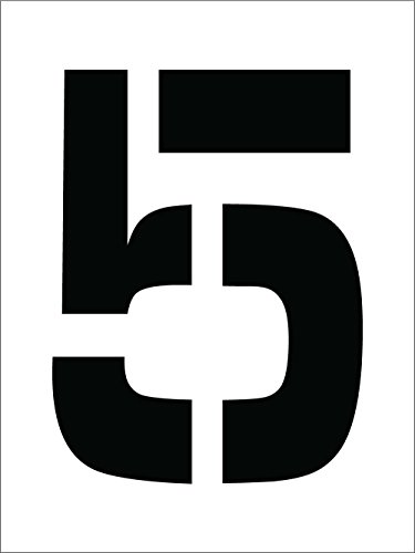 National Marker Corp. PMC12-5 Stencil, Number 5, 12 Inch