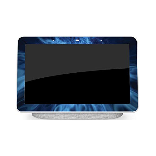 MightySkins Skin for Google Home Hub - Blue Mystic Flames | Protective, Durable, and Unique Vinyl Decal wrap Cover | Easy to Apply, Remove, and Change Styles | Made in The USA