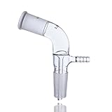 Laboy Glass Vacuum Take off Adapter Bent Short Stem With 24/40 Joints