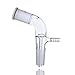 Laboy Glass Vacuum Take off Adapter Bent Short Stem With 24/40 Joints