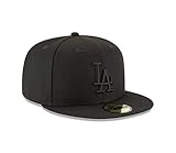 New Era 59Fifty Hat MLB Basic Los Angeles Dodgers LA Black Fitted Cap