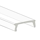 Klus 1548 - 39.4 in. Clear Mounting Channel Lens - K Cover - For LED Tape Light