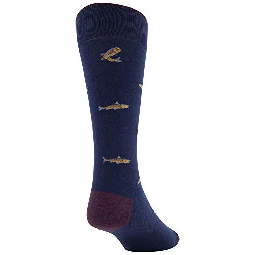Gold Toe Men's Dress Crew Socks, 2 Pairs, Trout/Lodge Plaid, Shoe Size: 6-12.5