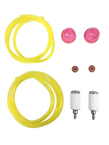8Pcs Primer Bulb Fuel Filter Check Valve Fuel Line Fit WEEDEATER Featherlite Trimmer 530058709 POULAN P1500 P2500 P3500 P4500
