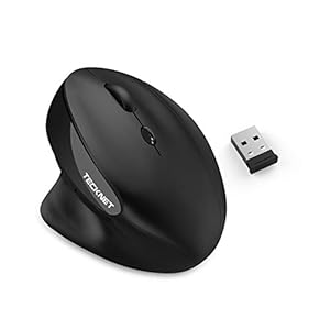 TECKNET-Ergonomic-Rechargeable-Mouse-24G-Wireless-Vertical-Mouse-with-5-Adjustable-DPI-8001200160020002400-for-Computer-Laptop-Black TECKNET Ergonomic Rechargeable Mouse, 2.4G Wireless Vertical Mouse with 5 Adjustable DPI (800/1200/1600/2000/2400) for…