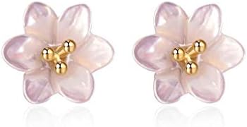 日本製 Iuha 季節の花 水仙の花 天然シェル お花 ピアス はなびら 金属アレルギー対応 変色防止 Iuha B07ky86myg 1 450円