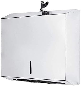 ペーパーホルダー 壁掛け ステンレス鋼 鍵とロック付き ペーパータオルホルダー 防水 洗面所 通販 台所 大容量 ティッシュディスペンサー 浴室